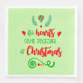 Alle harten komen samen op kerstavond, ZSG Servet (Voorkant)