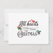 Alle harten komen thuis met Kerstmis Kaart (Achterkant)