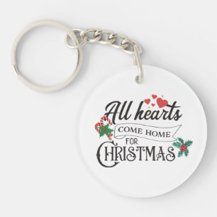 Alle harten komen thuis met Kerstmis Sleutelhanger