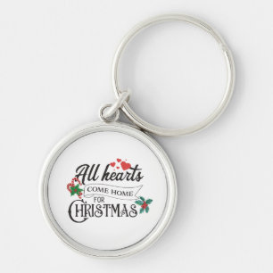 Alle harten komen thuis met Kerstmis Sleutelhanger
