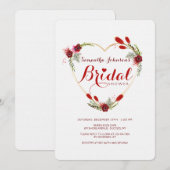 Alle hartenbridale Shower-uitnodiging Kaart (Voorkant / Achterkant)