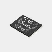 Alle heiligdallen post-it® notes (Schuin)