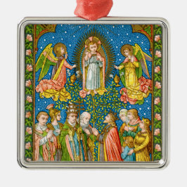 Alle heiligen aanbidden u (VVP OO2) Metalen Ornament