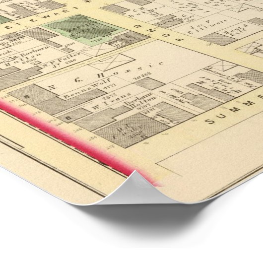 Alle heiligen Episcopal Church Union Congregationa Poster (Hoek)