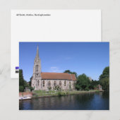 Alle heiligen, Marlow, Buckinghamshire Briefkaart (Voorkant / Achterkant)