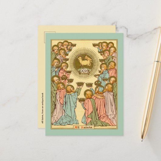 Alle heiligen (RLS 19) Briefkaart (Voorkant / Achterkant in situ)