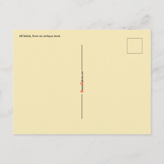 Alle heiligen (RLS 19) Briefkaart (Achterkant)