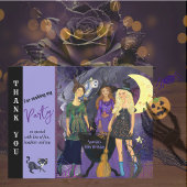 Alle heksen Halloween verjaardag Bedankkaart