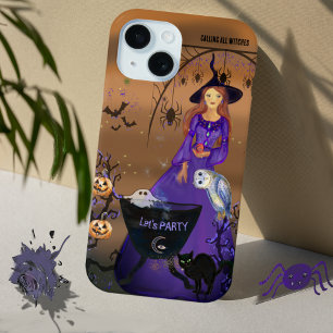 Alle heksen Halloween verjaardag iPhone 15 Case