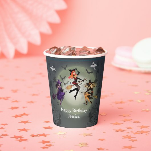 Alle heksen Halloweenfeest 30e verjaardag Papieren Bekers (Insitu)