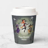 Alle heksen Halloweenfeest 30e verjaardag Papieren Bekers (Achterkant)