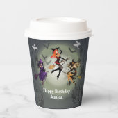 Alle heksen Halloweenfeest 30e verjaardag Papieren Bekers (Voorkant)