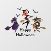 Alle heksen Halloweenfeest 30e verjaardag Raamsticker (Vel)