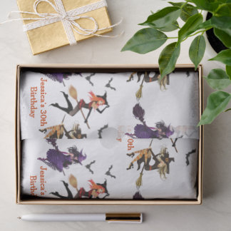 Alle heksen Halloweenfeest 30e verjaardag Tissuepapier