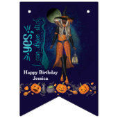 Alle heksen Halloweenfeest 30e verjaardag Vlaggetjes (Tweede vlag)