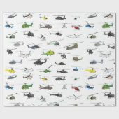 Alle helikopters cadeaupapier (Vlak)