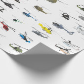 Alle helikopters cadeaupapier (Hoek)