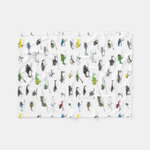 Alle helikopters fleece deken (Voorkant (Horizontaal))