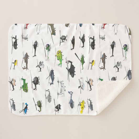 Alle helikopters sherpa deken (Voorkant (horizontaal))