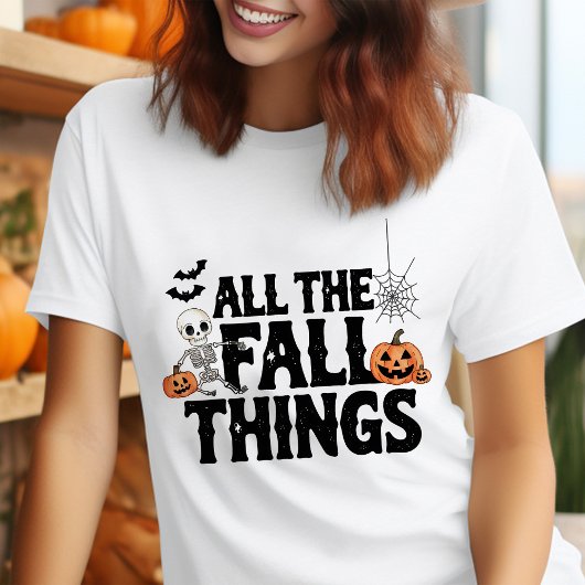 Alle Herfst dingen grappig Halloween Tri-Blend Shirt