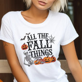 Alle Herfst dingen Schattige Grappig Halloween Tri-Blend Shirt