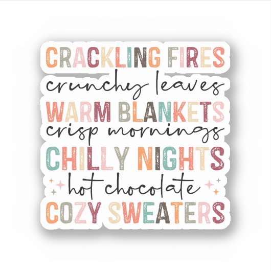 Alle Herfst Voelt Vinyl Sticker (Voorkant)
