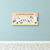 ALLE HIPPOS GAAN BERSERK! Sandra Boynton Canvas Afdruk (Insitu (Houten vloer))