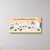 ALLE HIPPOS GAAN BERSERK! Sandra Boynton Canvas Afdruk (Voorkant)