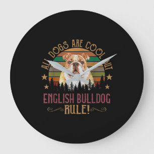 Alle honden Art Cool Maar Engels Bulldogs Regel Grote Klok