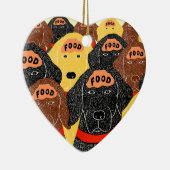 alle honden breinen zijn ongeveer hetzelfde voedse keramisch ornament (Rechts)