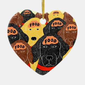 alle honden breinen zijn ongeveer hetzelfde voedse keramisch ornament