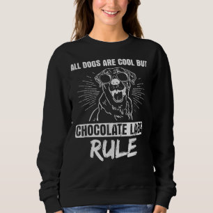Alle honden cool maar chocolade labs regel zwart l trui