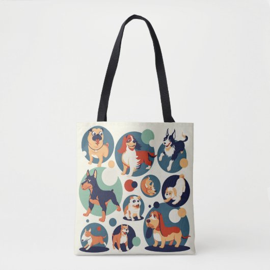 Alle honden dragen tote bag (Voorkant)