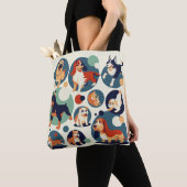 Alle honden dragen tote bag (Dichtbij)