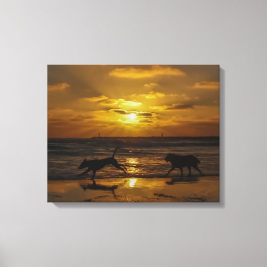 Alle honden gaan naar de hemel canvas afdruk (Voorkant)