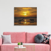 Alle honden gaan naar de hemel canvas afdruk (Insitu (Woonkamer))