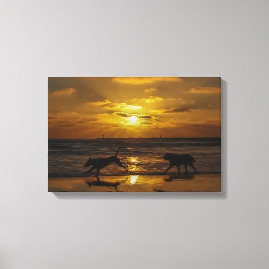 Alle honden gaan naar de hemel canvas afdruk (Voorkant)
