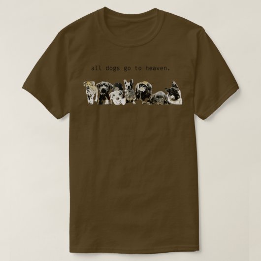 Alle honden gaan naar het hondenliefhebber van de  t-shirt (Design voorkant)
