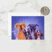 Alle honden notitiekaartje (Voorkant / Achterkant in situ)