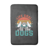 Alle Honden Retro Hond Liefhebber Badmat (Voorkant Verticaal)