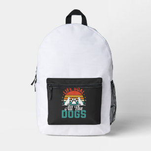 Alle Honden Retro Hond Liefhebber Bedrukte Rugzak
