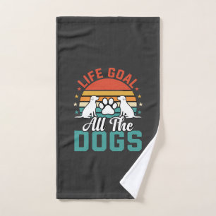 Alle Honden Retro Hond Liefhebber Handdoek