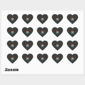 Alle Honden Retro Hond Liefhebber Hart Sticker (Vel)