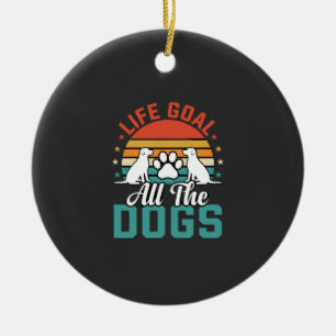 Alle Honden Retro Hond Liefhebber Keramisch Ornament