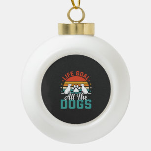 Alle Honden Retro Hond Liefhebber Keramische Bal Ornament