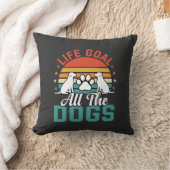 Alle Honden Retro Hond Liefhebber Kussen (Deken)