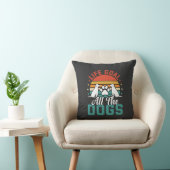 Alle Honden Retro Hond Liefhebber Kussen (Stoel)