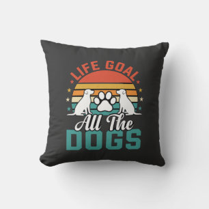 Alle Honden Retro Hond Liefhebber Kussen