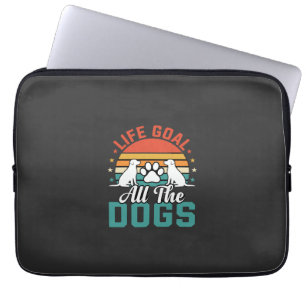 Alle Honden Retro Hond Liefhebber Laptop Sleeve