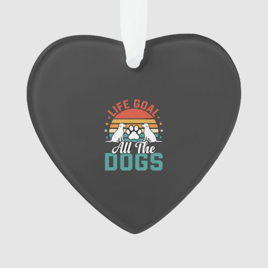 Alle Honden Retro Hond Liefhebber Ornament (voorkant)